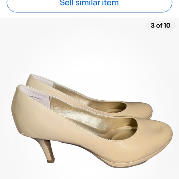 Kate and Kelly womens shoes size 8 in Beige, Small Nicks‎ On Heels As Shown - Picture 3 of 8